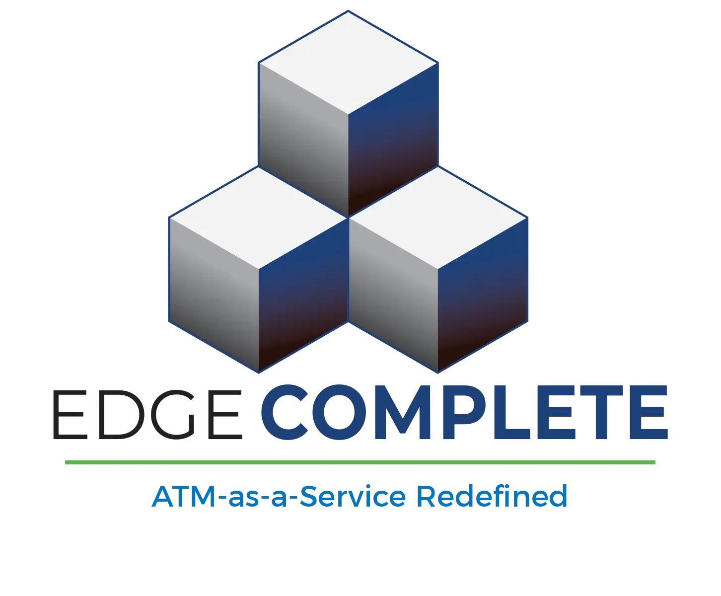The logo for Edge Complete, a comprehensive ATM management program, the best solution for ATM service and management